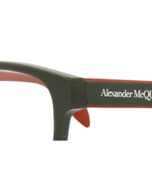 McQueen Multicolor 53Mm Square Optical Glasses for men