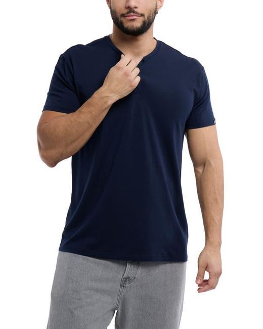 Xray Jeans Blue Short Sleeve Henley for men