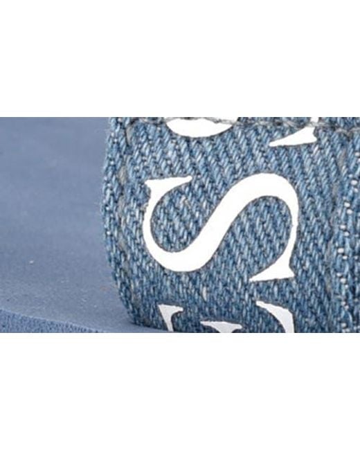 Guess Blue Avin Platform Sandal