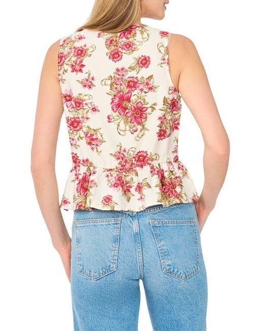 Halogen® Pink Babydoll Peplum Shell