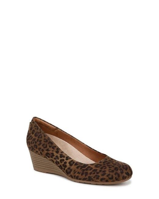Dr. Scholls Brown Be Flex Wedge Pump