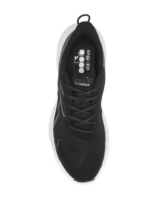 Diadora Black Mythos Blushield Volo 4 Hip Running Shoe for men
