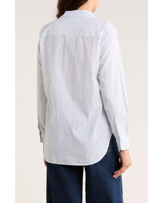 Frank & Eileen Blue Classic Cotton Button-Up Shirt
