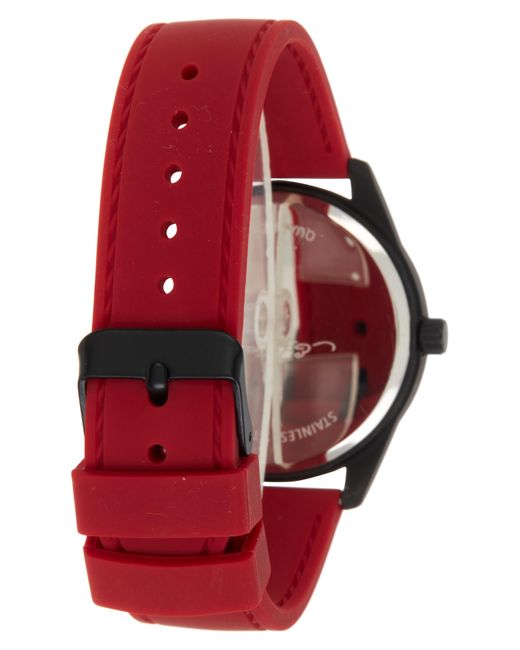 Ed Hardy Red X Silicone Strap Watch for men