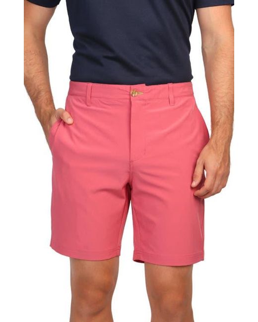 Tailorbyrd Pink Solid Performance Shorts for men