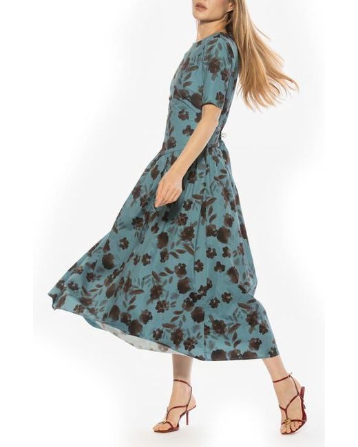 Alexia Admor Rowan Crewneck Midi Dress in Green | Lyst Alexia Admor Rowan Crewneck Midi Dress in Green | Lyst