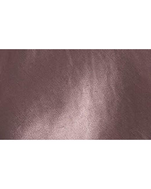 Vince Purple Embroidered Satin Shell