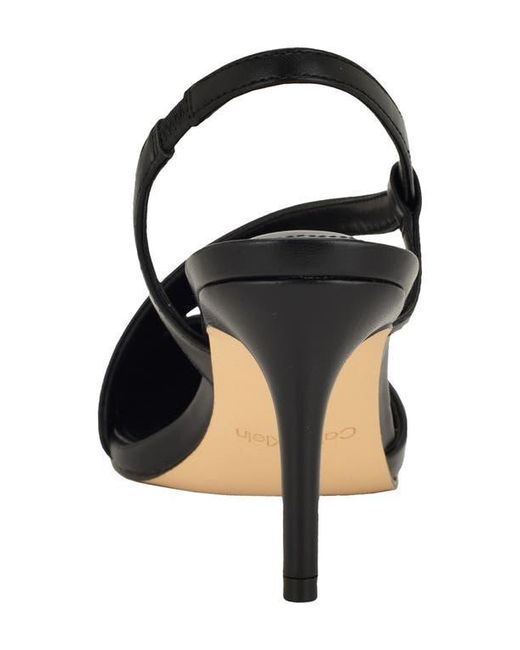 Calvin Klein Black Jistine Slingback Pump