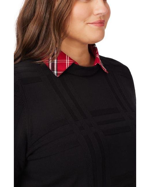Foxcroft Black Layered Sweater