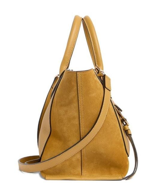 Longchamp Metallic Mailbox Medium Leather Tote