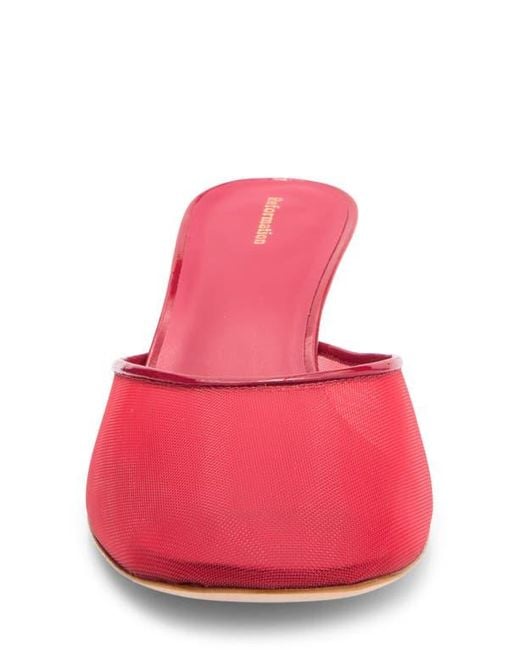 Reformation Pink Kalinka Illusion Mesh Mule