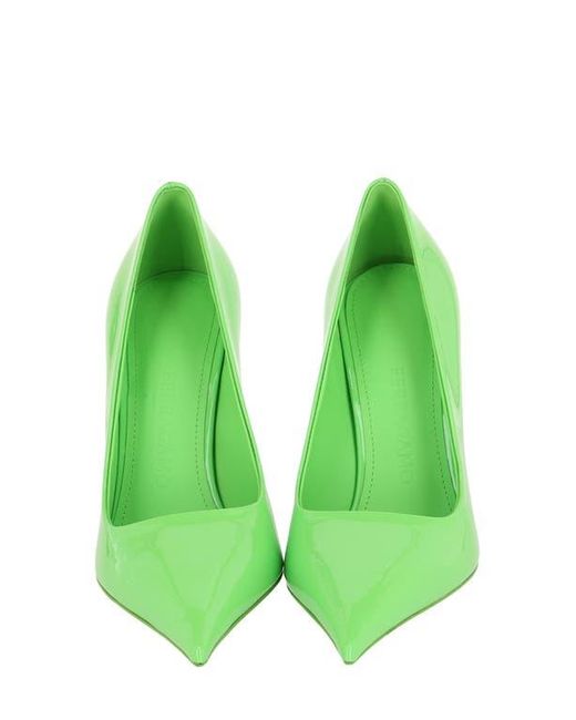 Ferragamo Green Pointed Toe Pump