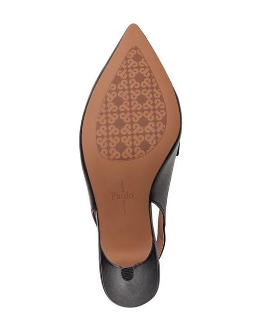 Linea Paolo Black Cassie Slingback Pump