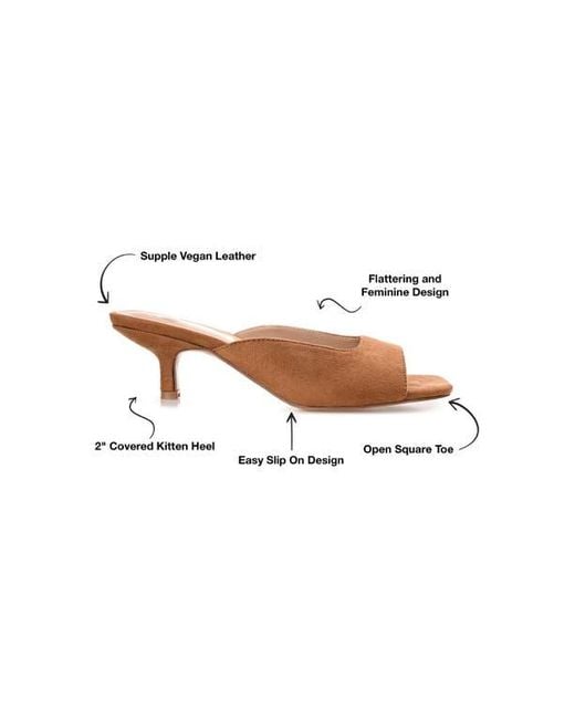 Journee Collection Brown Larna Heeled Sandal