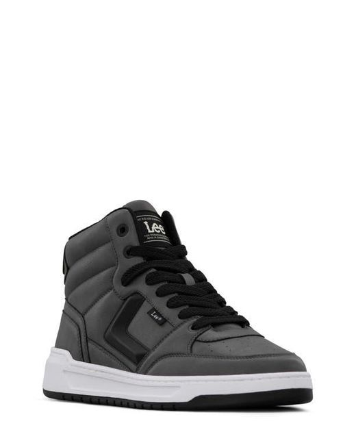 Lee Jeans Black Prescot Mid Top Sneaker for men