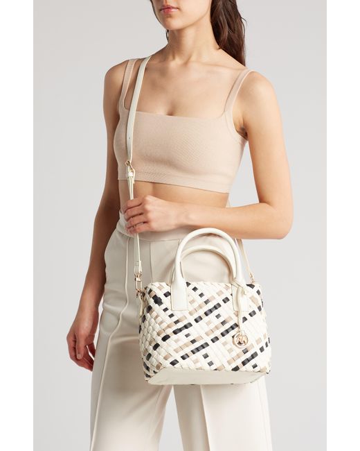 Anne Klein Natural Small Woven Tote
