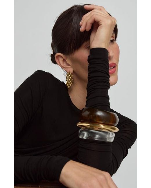 st. Moran Metallic Lucite Bangle