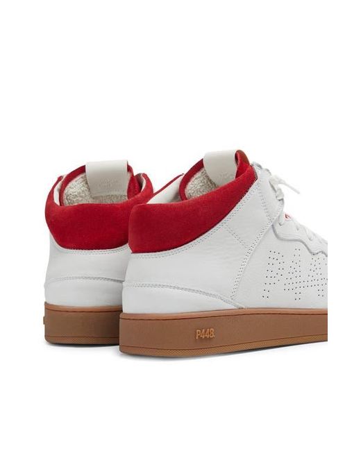 P448 White Vert High Top Sneaker for men