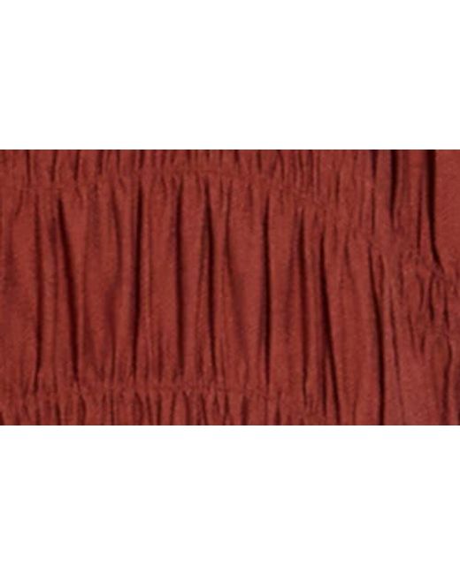 Blu Pepper Shirred Maxi Dress