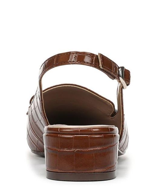 Naturalizer Brown Sloane Pointed Toe Slingback Pump