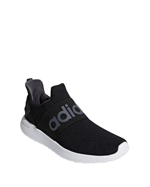 adidas Lace Cloudfoam Lite Racer Adapt Athletic Shoe in Black for Men | Lyst