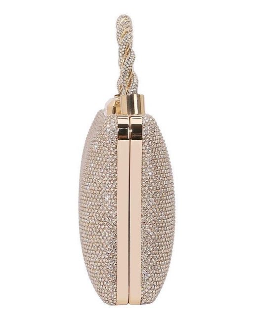 BERNESS Gray Rhinestone Clutch
