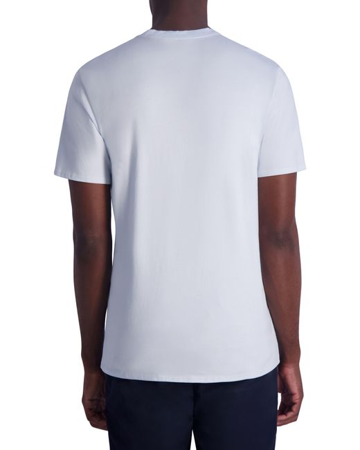 Karl Lagerfeld White Karl Cotton Graphic T-shirt for men