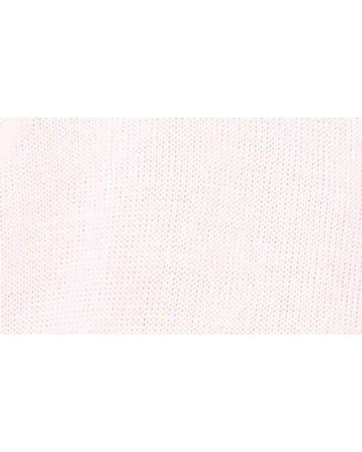 Halogen® White Crewneck Raglan Sleeve Sweater
