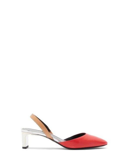 Longchamp Red Slingback Pump