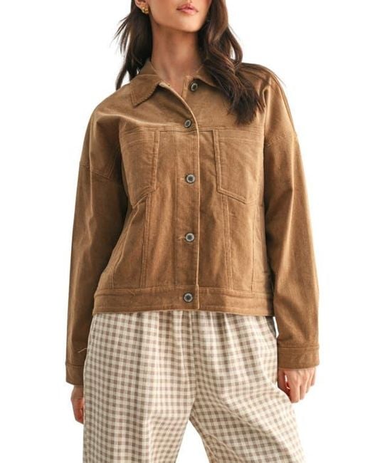 Wishlist Brown Corduroy Jacket