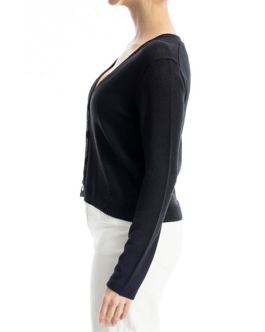 Max Studio Black V-Neck Cardigan