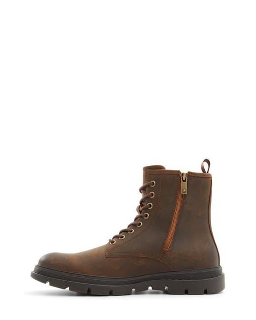 ALDO Brown Graveldiver Waterproof Combat Boot for men