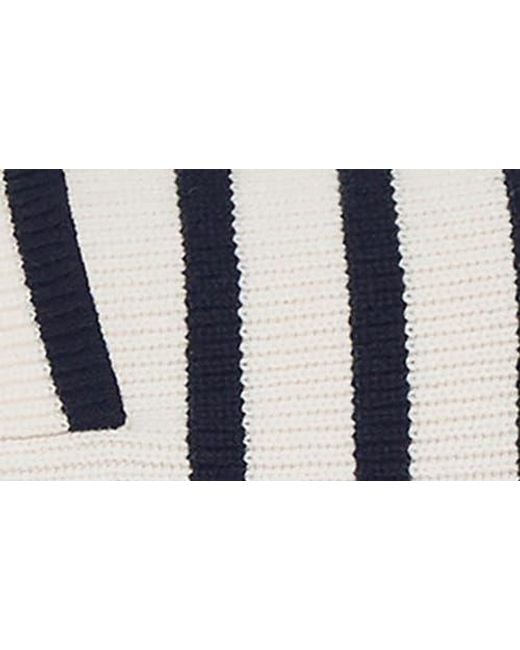Rag & Bone Blue Nancy Stripe Wool Blend Cardigan