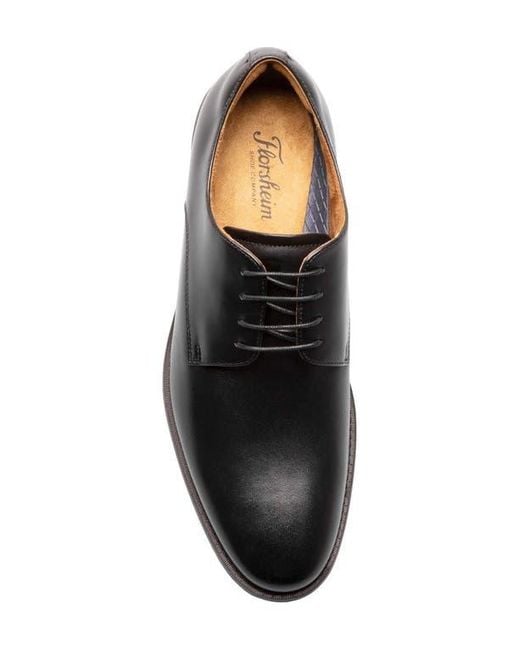 Florsheim Black Santucci Plain Toe Derby for men