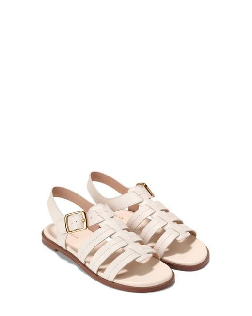 Sandali Donna Cole Haan Flynn Fisherman, Piatti Con Cinturino Regolabile Alla Caviglia, Plantare Imbottito, Suola In Gomma