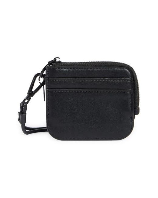 Steve Madden Black Small Card Wallet Wristlet