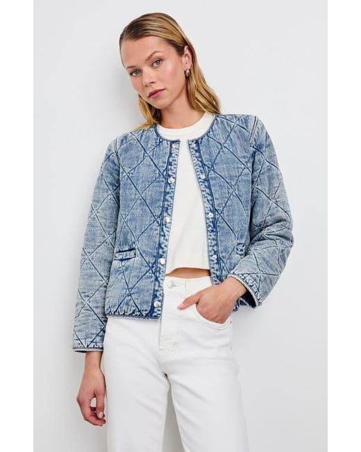 Rails Blue Ency Quilted Denim Jacket