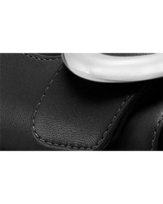 Stuart Weitzman Black Benni Two-Strap Sandal