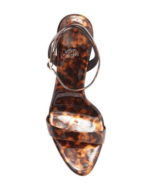 Jeffrey Campbell Multicolor Blossmz Ankle Strap Satin Sandal