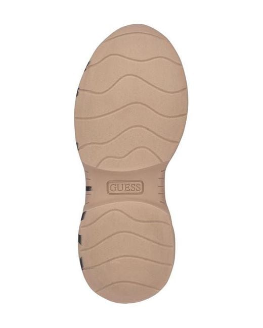 Guess Brown Pause High Top Sock Sneaker