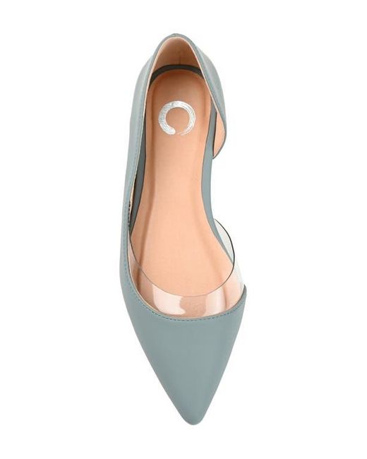 Journee Collection Blue Mikki Pointed Toe Flat