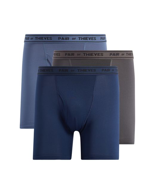 Pair of Thieves Blue 3-pack Micro Mesh Boxer Briefs for men
