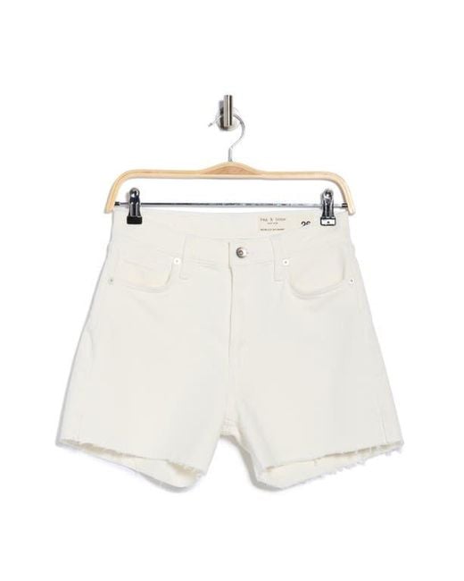 Rag & Bone White Retro Cutoff Denim Shorts