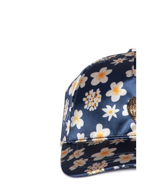 Kurt Geiger Blue Ditzy Floral Baseball Cap