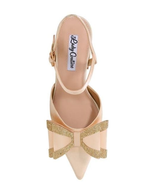 Lady Couture Natural Milly Pointed Toe Pump