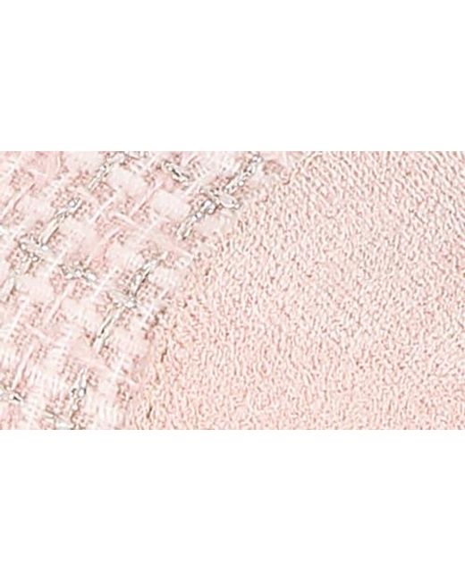 LONDON RAG Pink Karita Tweed D'Orsay Slingback Pump