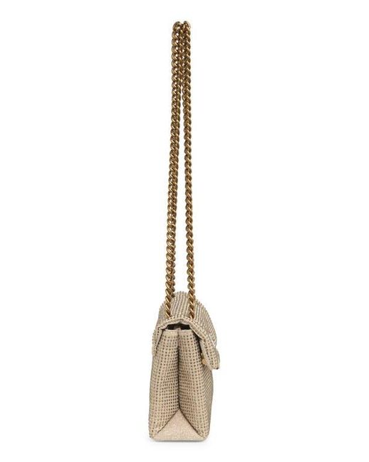 Kurt Geiger Natural Rhinestone Mini Brixton Shoulder Bag