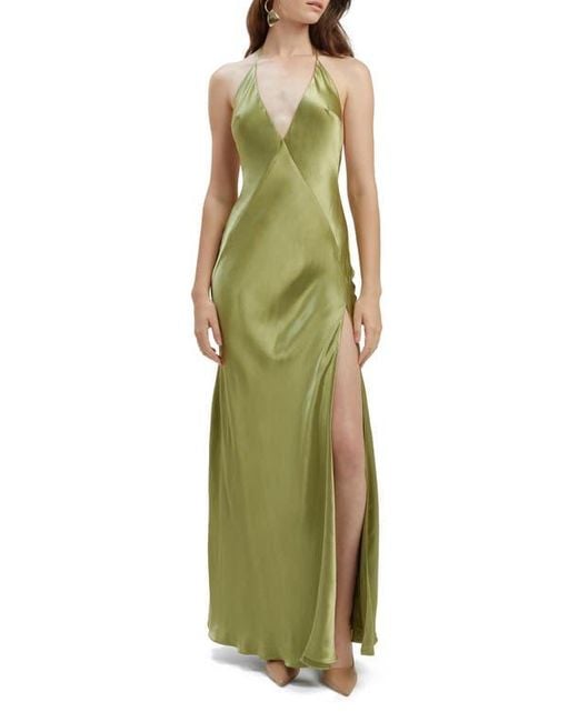slim fit dress slacks Bardot Yve Halter Dress in Canary Yellow  TrenLend