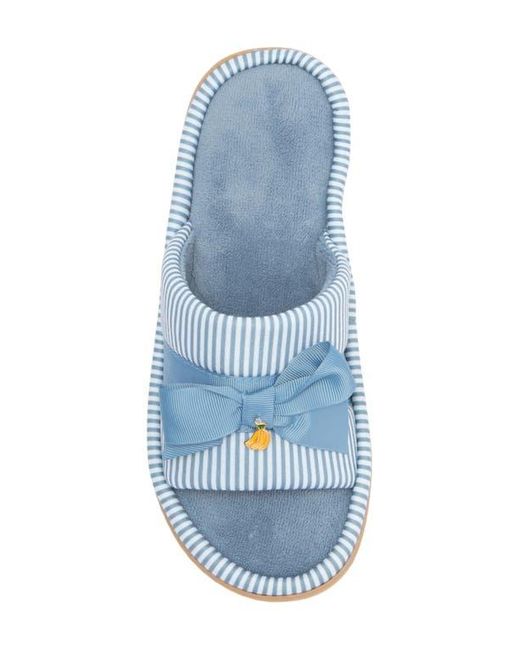 Isotoner Blue Fruit Charm Scuff Slipper