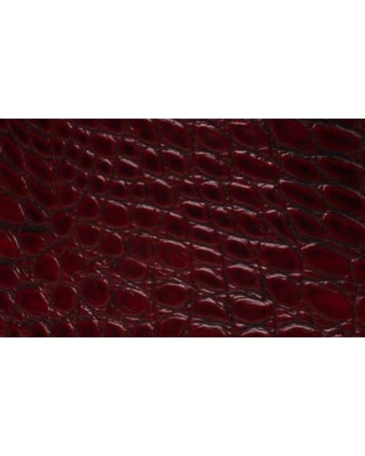Ninety Union Red Lima Croc Embossed Boot